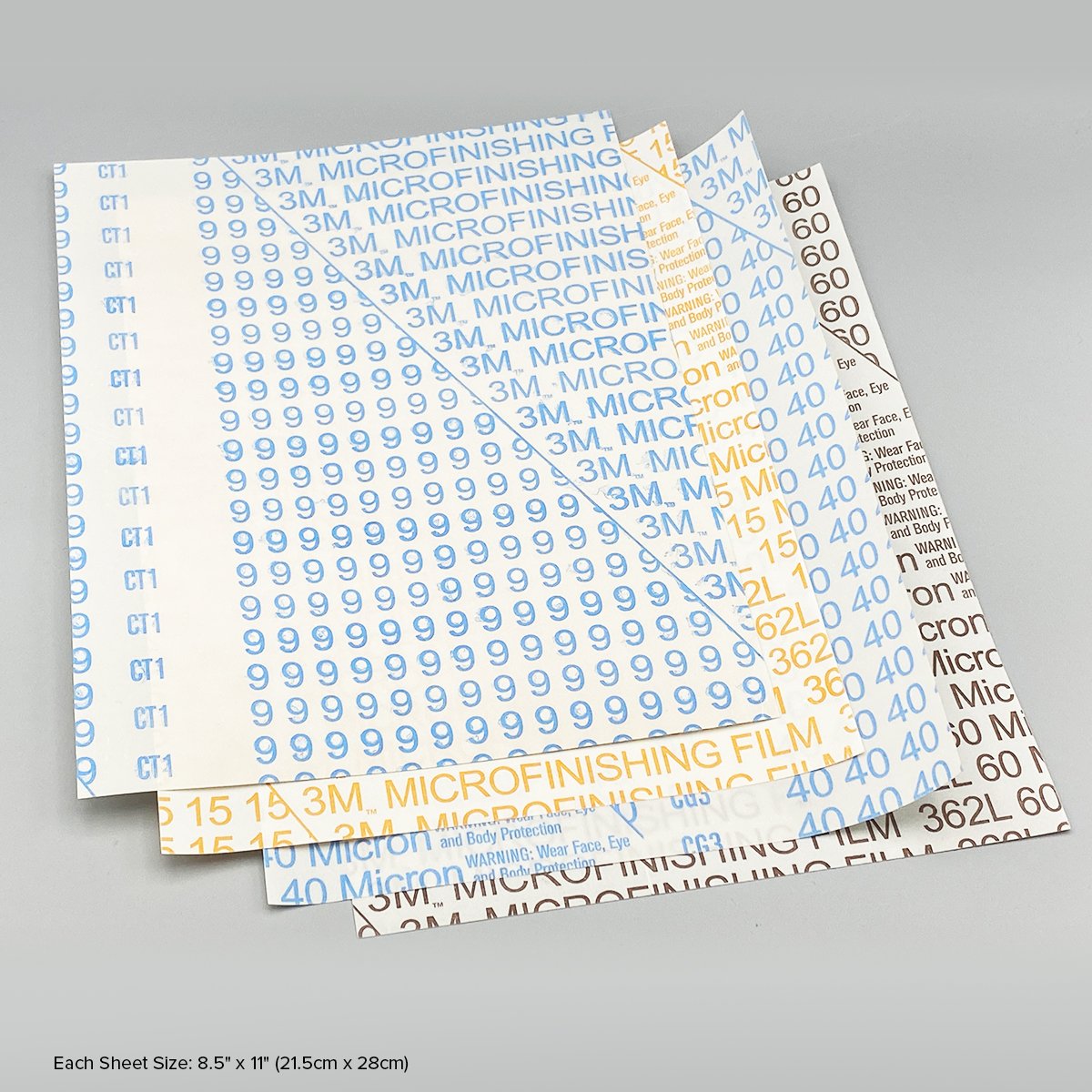 3M MICROFINISHING FILM SANDING SHEETS