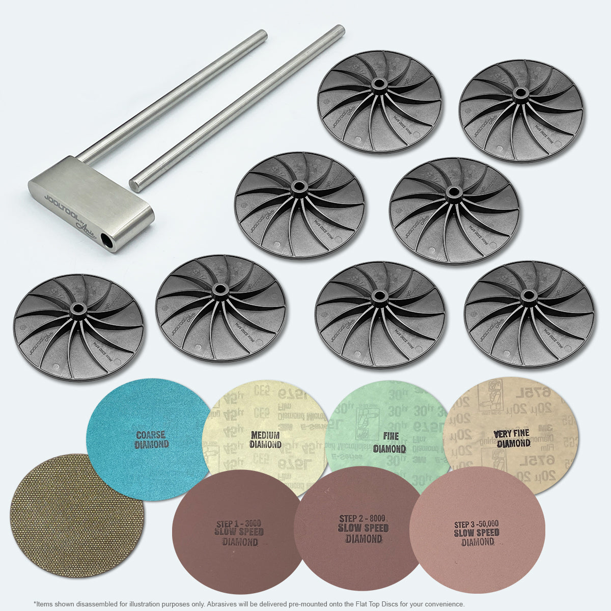 Kit Gravers FLAT TOP STONE FACETING & GRAVER SHARPENING KITS – JOOLTOOL